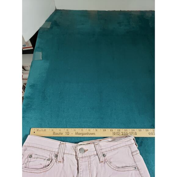 Levis 515 Jeans Size 4 Womens Beige Stretch Denim Pant Ladies Mid Rise Bootcut - Picture 9 of 14